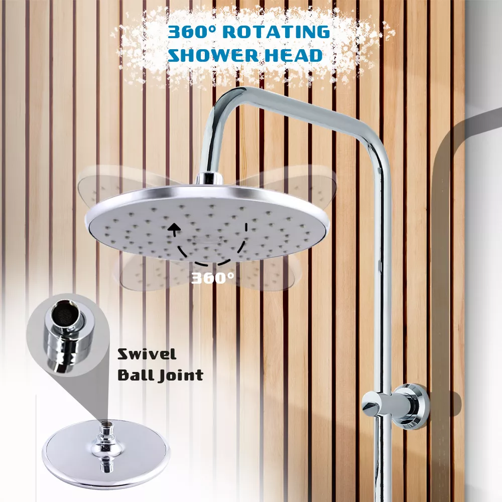 Picture of Rainfall Shower System with Handheld – Adjustable Dual Shower Head Set (5 Spray Modes)