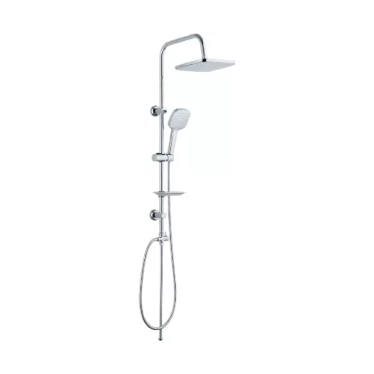 Picture of Square Rain Shower Set with Hand Shower – Adjustable Rainfall Shower System