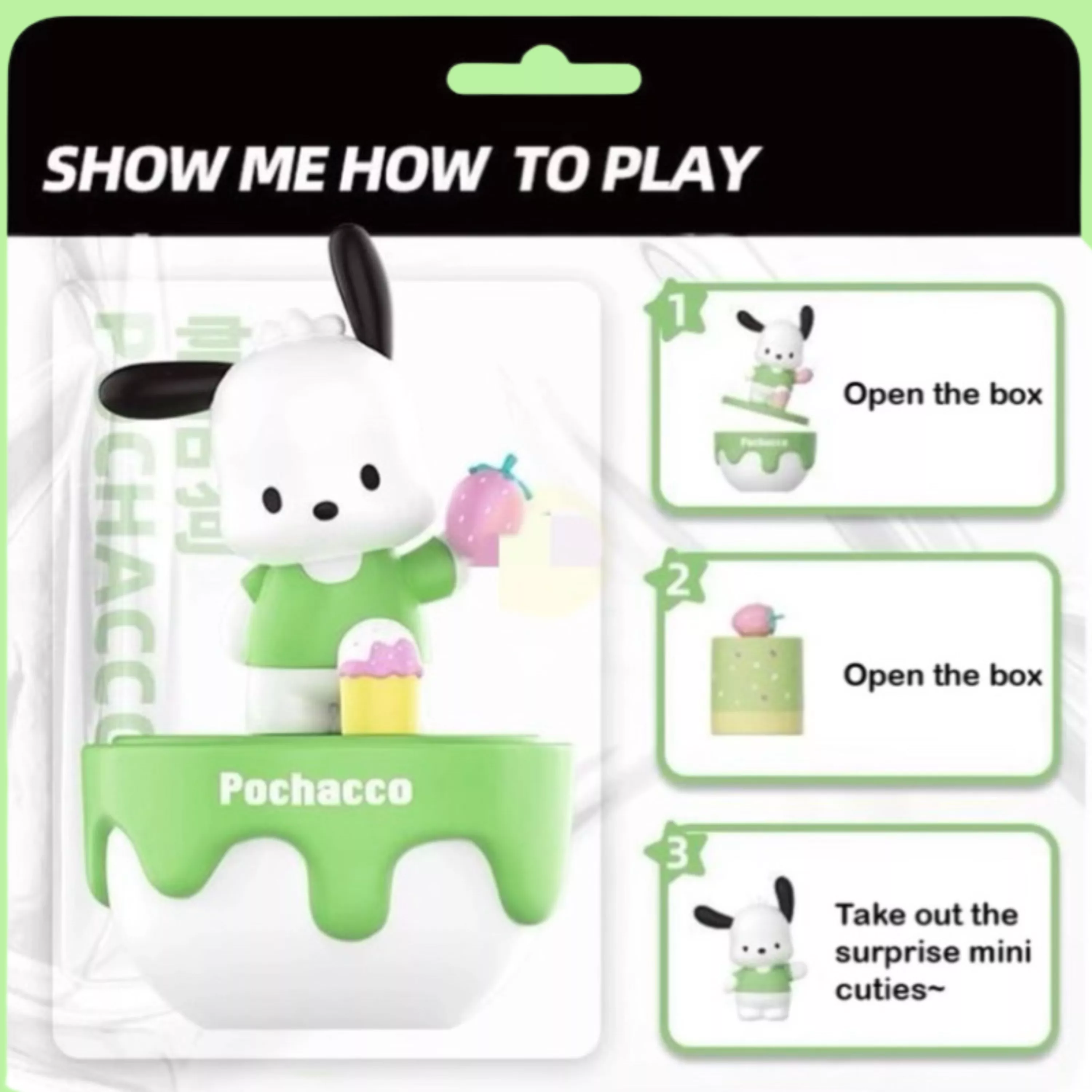 Picture of Pochacco Strawberry Surprise Blind Box | Sanrio Kawaii Collectible Figurine