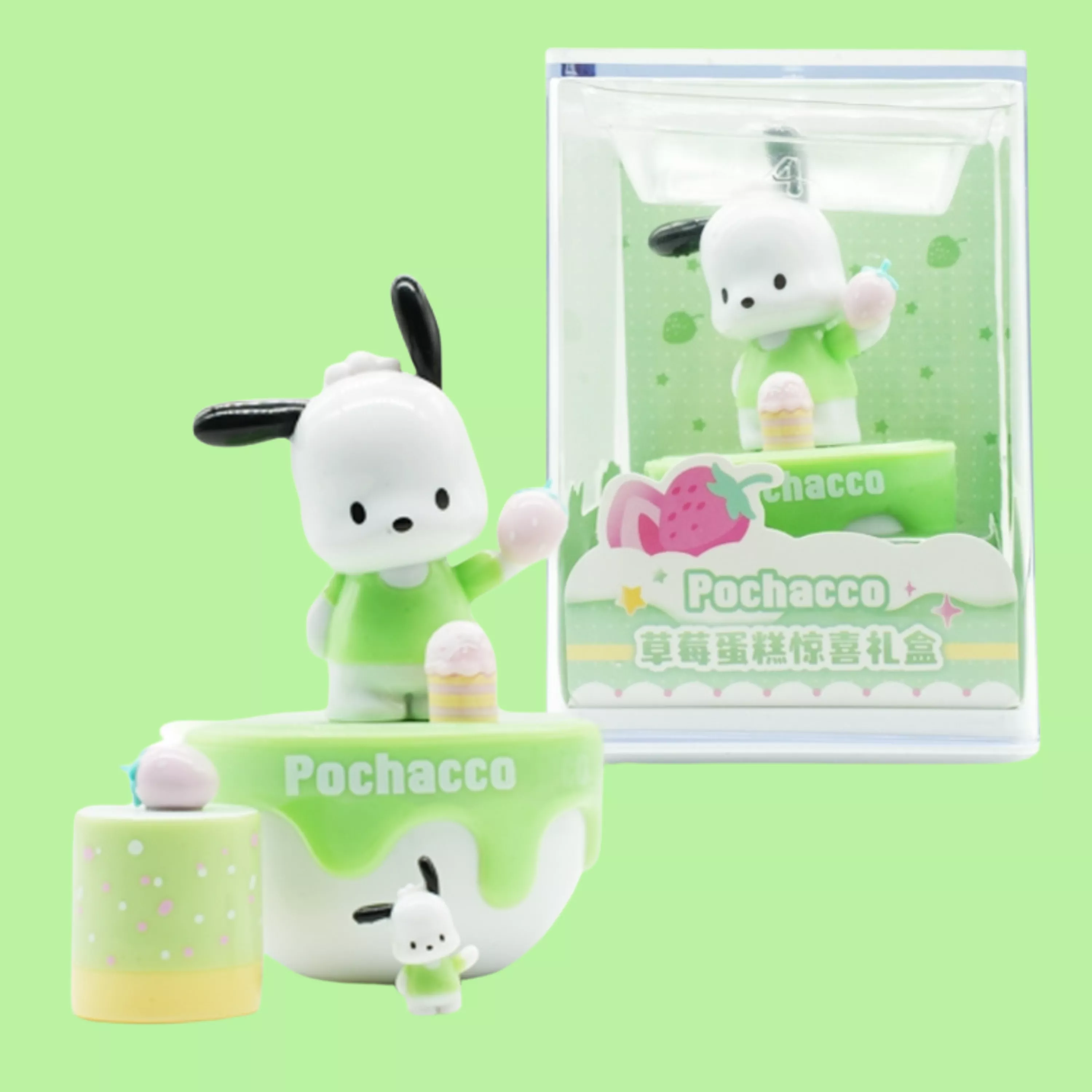 Picture of Pochacco Strawberry Surprise Blind Box | Sanrio Kawaii Collectible Figurine