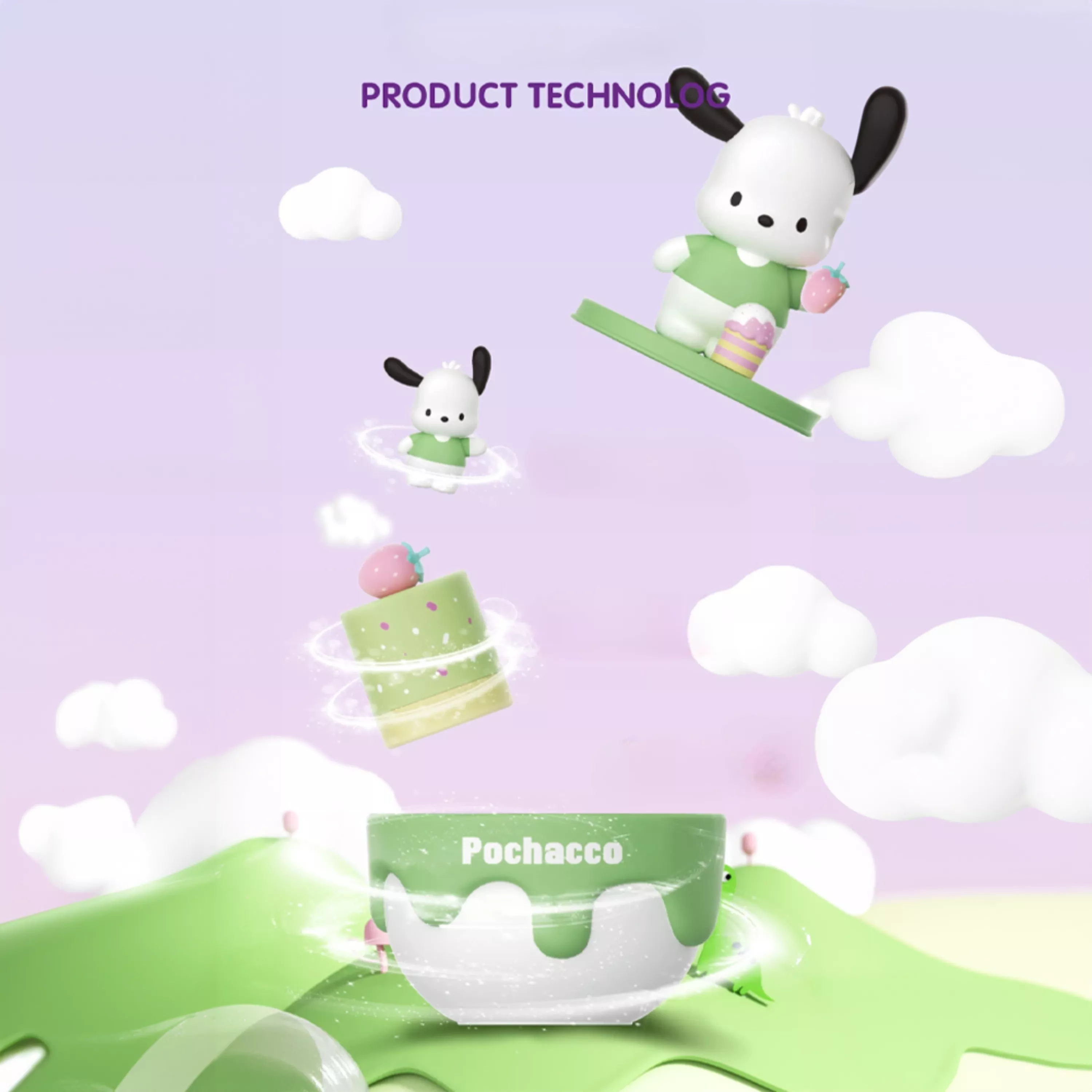 Picture of Pochacco Strawberry Surprise Blind Box | Sanrio Kawaii Collectible Figurine