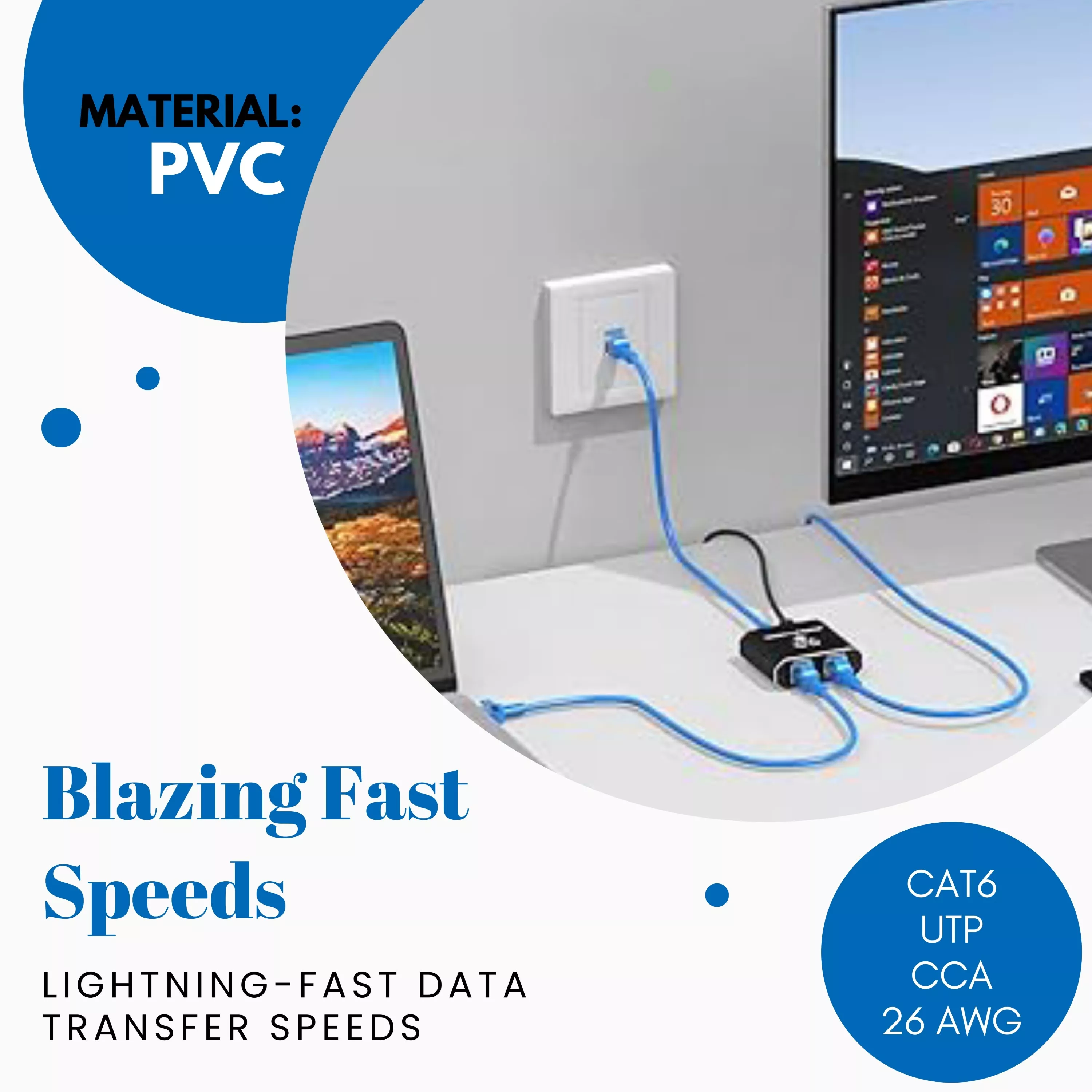 Picture of CAT6 High-Speed Ethernet LAN Cable