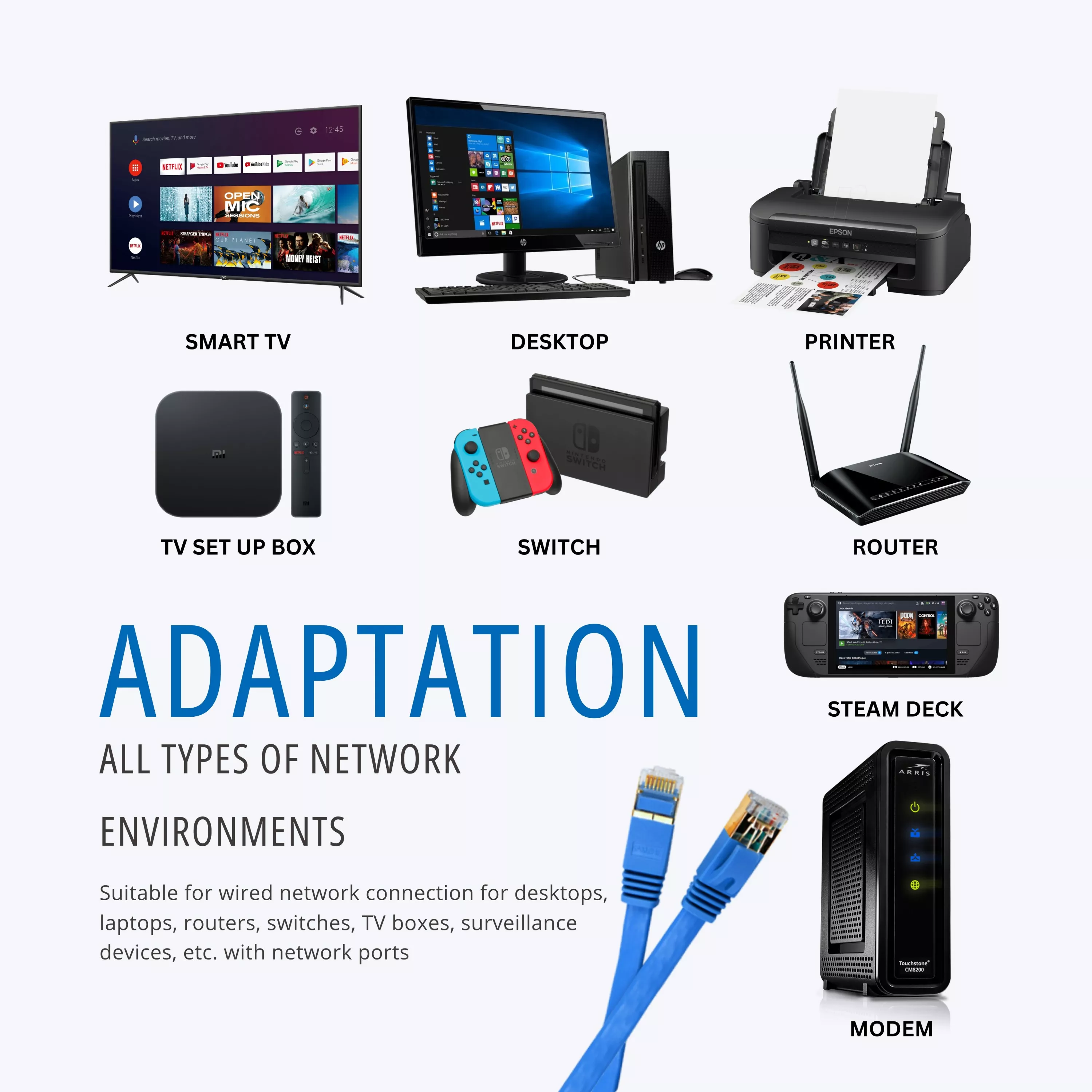 Picture of CAT6 High-Speed Ethernet LAN Cable