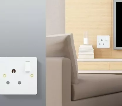 Picture of 1G Round Pin Socket with Switch