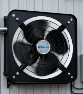Heavy duty 8 inch metal exhaust fan with optional rear grill