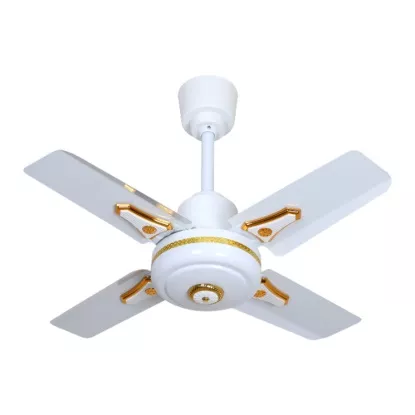 Picture of 24 Inch Ceiling Fan – 4 Blade Silent Motor | Gold Decor | High-Speed Copper Winding Fan