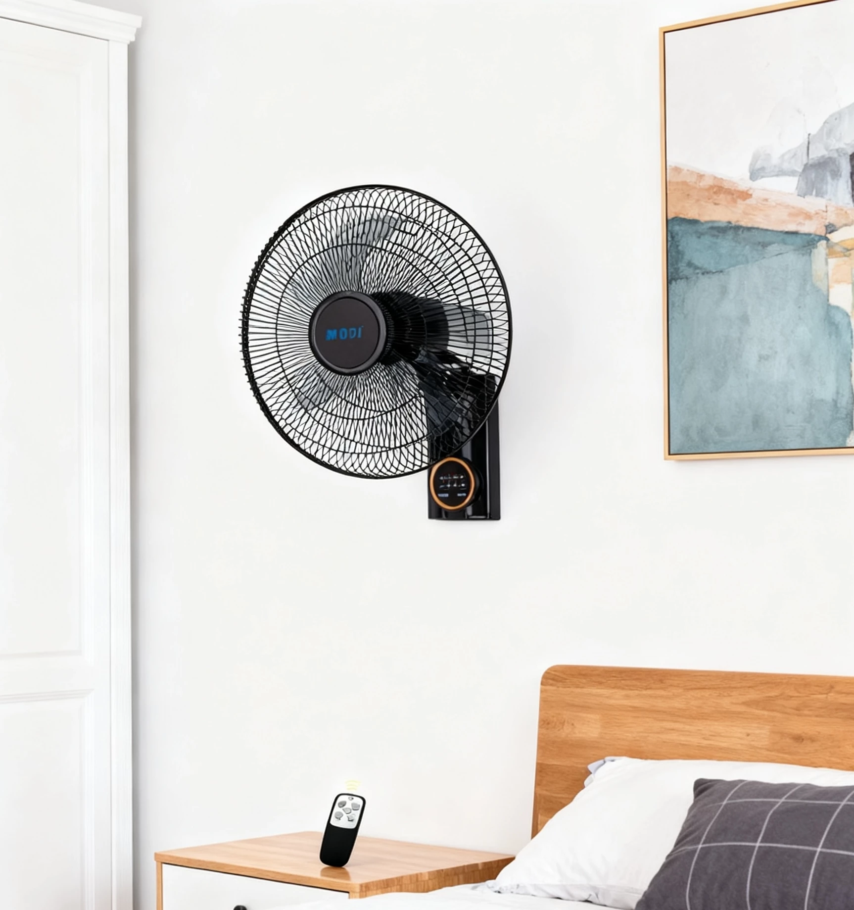 Picture of 16-Inch 5-Blade Remote Control Wall Fan