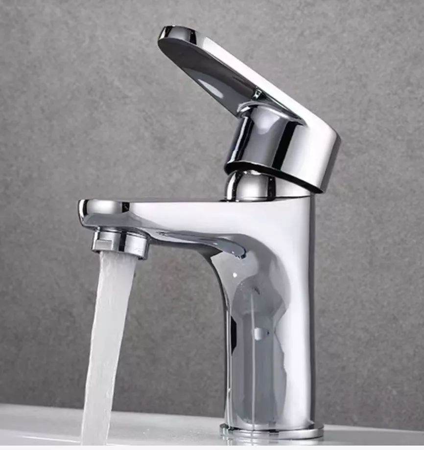 Picture of Modern Chrome Basin Mixer Tap – Single Handle Bathroom Sink Faucet