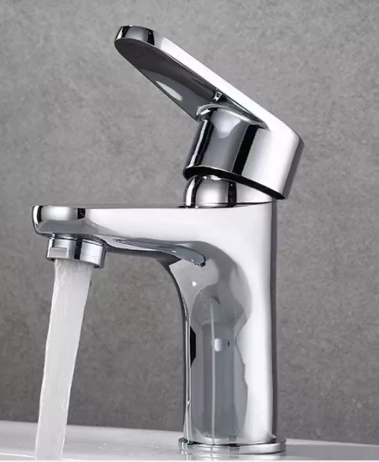 Picture of Modern Chrome Basin Mixer Tap – Single Handle Bathroom Sink Faucet