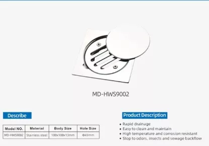 Picture of Stainless Steel Floor Drain Cover 4 Inch