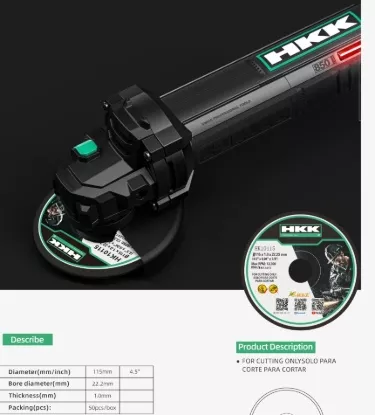 Picture of 4.5 Inch Metal Cutting Disc – 115mm Grinding Wheel Blade (22.2mm Bore)”