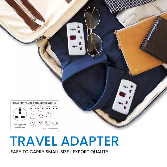 Picture of 3-Gang Multi Plug Wall Socket with Individual Switches | Universal Wall Outlet 13A 250V | Fireproof ABS Panel – UK Standard