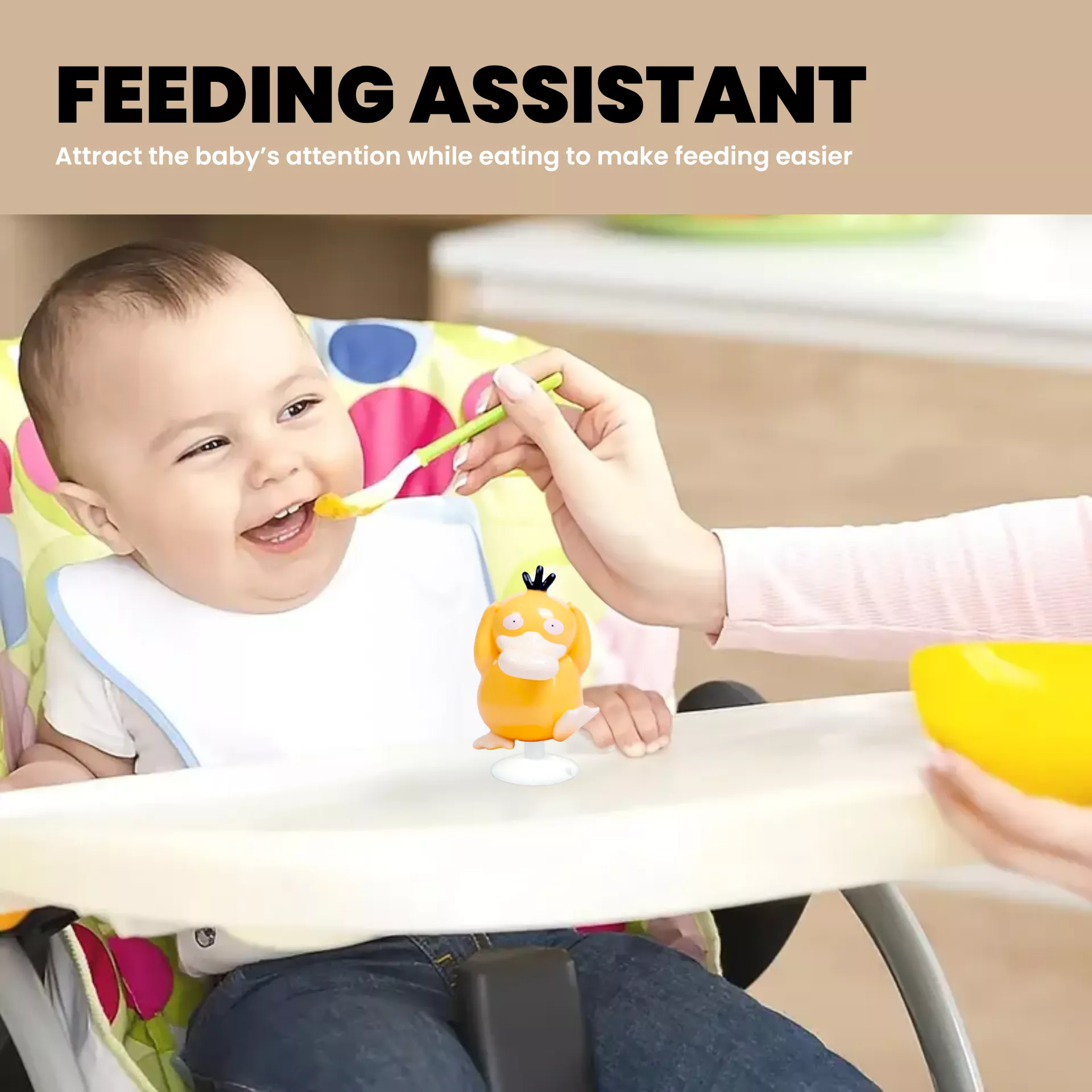 Picture of Pokémon Psyduck Stamp Toy | Cute Cartoon Pencil Topper Eraser Stamp | Kids Stationery Gift & Desk Decoration