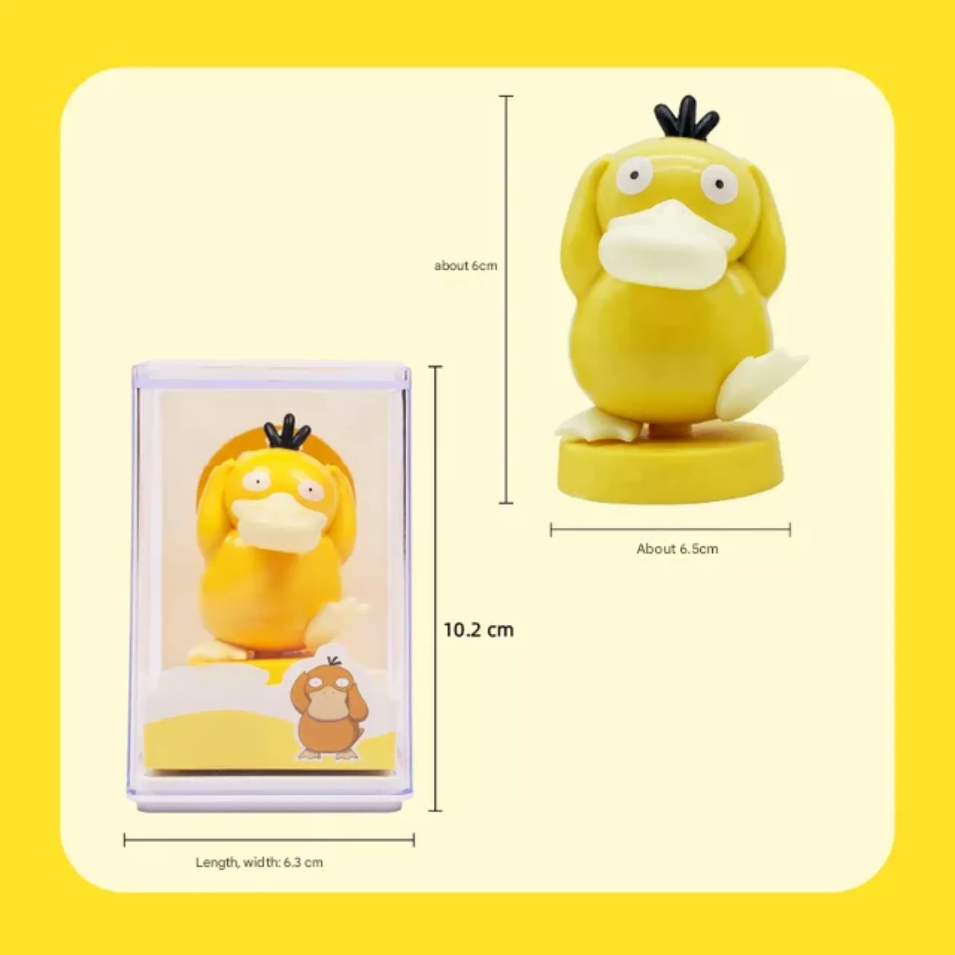 Picture of Pokémon Psyduck Stamp Toy | Cute Cartoon Pencil Topper Eraser Stamp | Kids Stationery Gift & Desk Decoration
