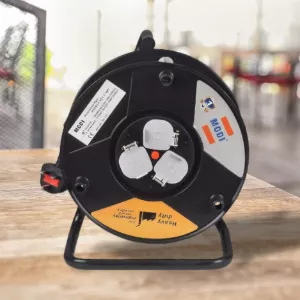 Picture of Heavy Duty Cable Reel Extension Socket 25 Meter | Industrial Power Extension Reel 3×2.5mm² | Thermal Cut-Off Safety | Workshop & Construction Use