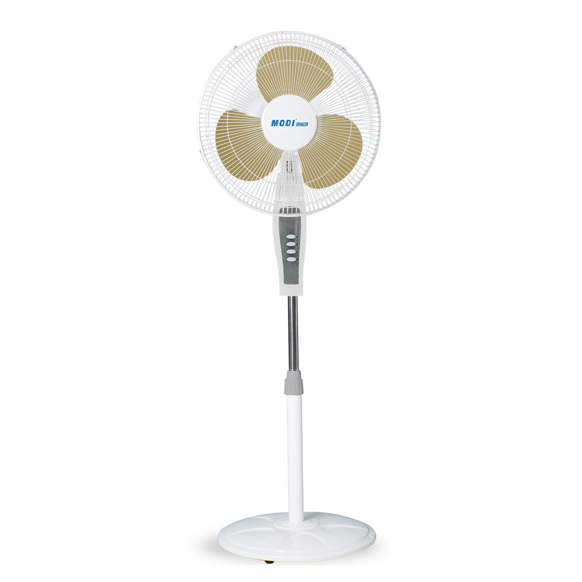 Picture of 16 Inch Pedestal Fan with Oscillation | MODI Electric Standing Fan | 3 Speed Adjustable Height Floor Fan for Home & Office