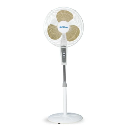 Picture of 16 Inch Pedestal Fan with Oscillation | MODI Electric Standing Fan | 3 Speed Adjustable Height Floor Fan for Home & Office