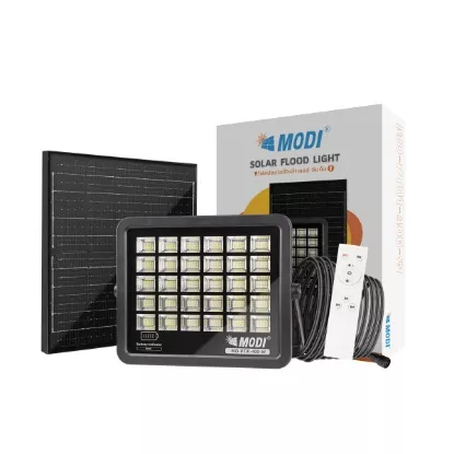 MODI solar flood light MD-PT77200W with LED panel and solar charging panel