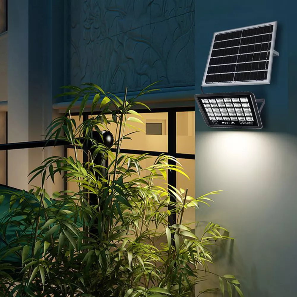 Picture of MODI Solar Flood Light – 200W/400W Outdoor LED Light with Solar Panel & Remote | Waterproof IP66 | Garden, Wall, Gate, Pool Lighting