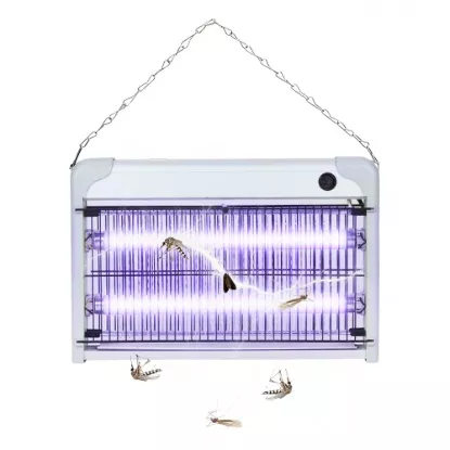 UV LED mosquito killer lamp with electric grid killing flying insects