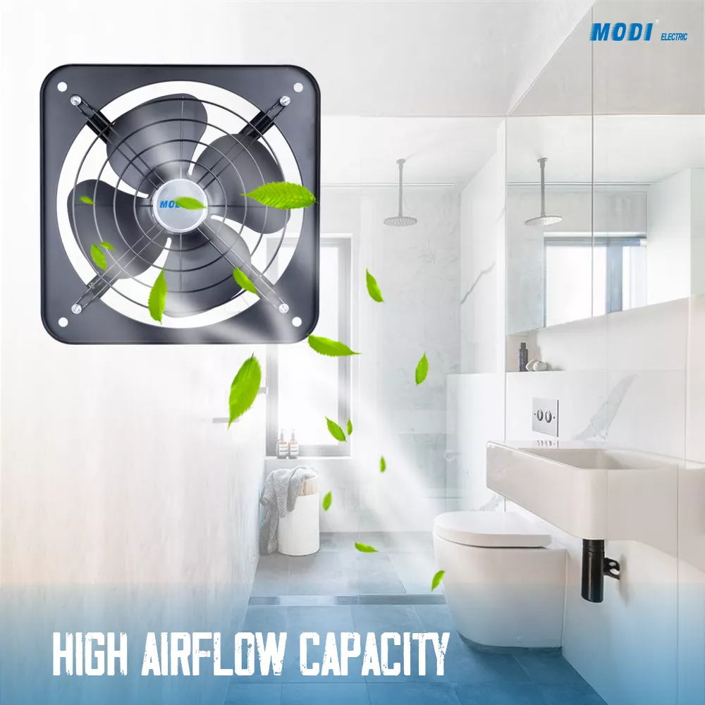 MODI Electric metal exhaust fan with protective safety mesh