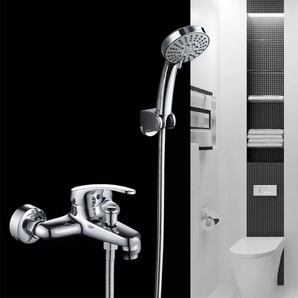 Technical specifications of a chrome bathtub faucet showing dimensions."$175mm \times 145mm \times 110mm$and zinc alloy construction details