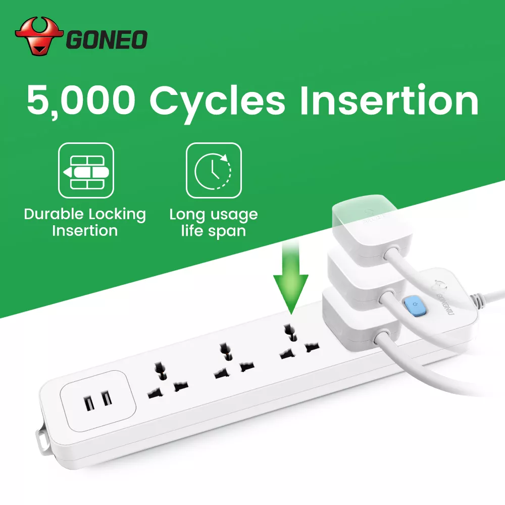 Picture of GONGNIU Universal Extension Socket Power Strip 3M