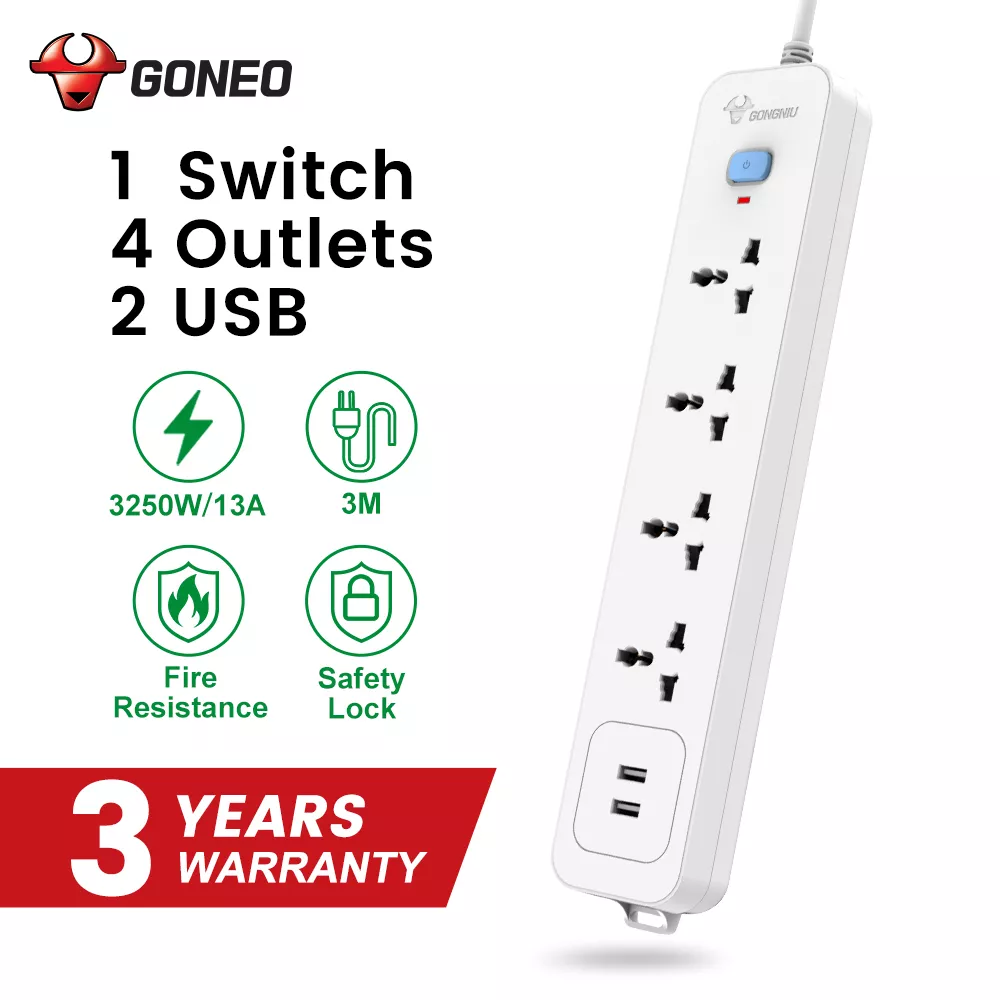 Picture of GONGNIU Universal Extension Socket Power Strip 3M