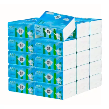 Bulk 30-pack 3-ply soft facial tissues – hygienic and eco-friendly packaging