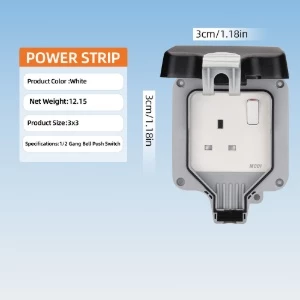 outdoor waterproof switch socket box rain protection
