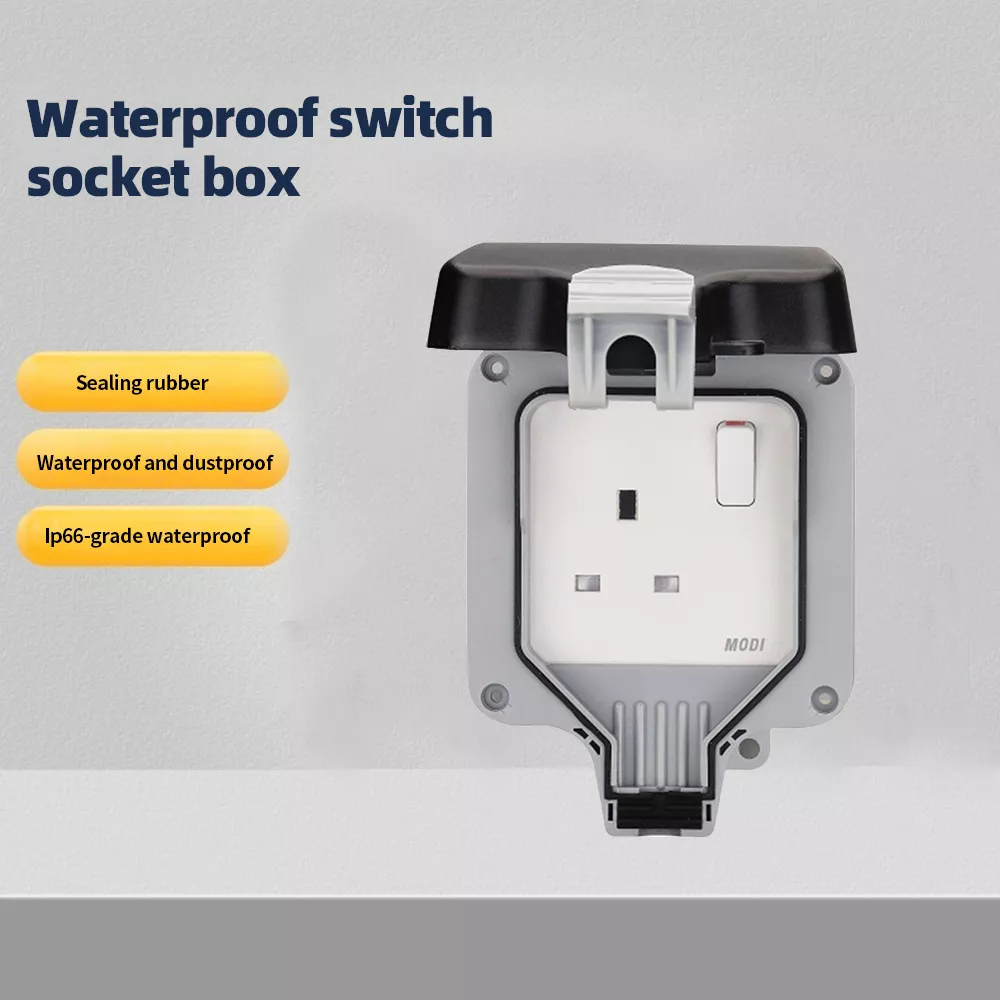 waterproof dustproof socket box sealing rubber design