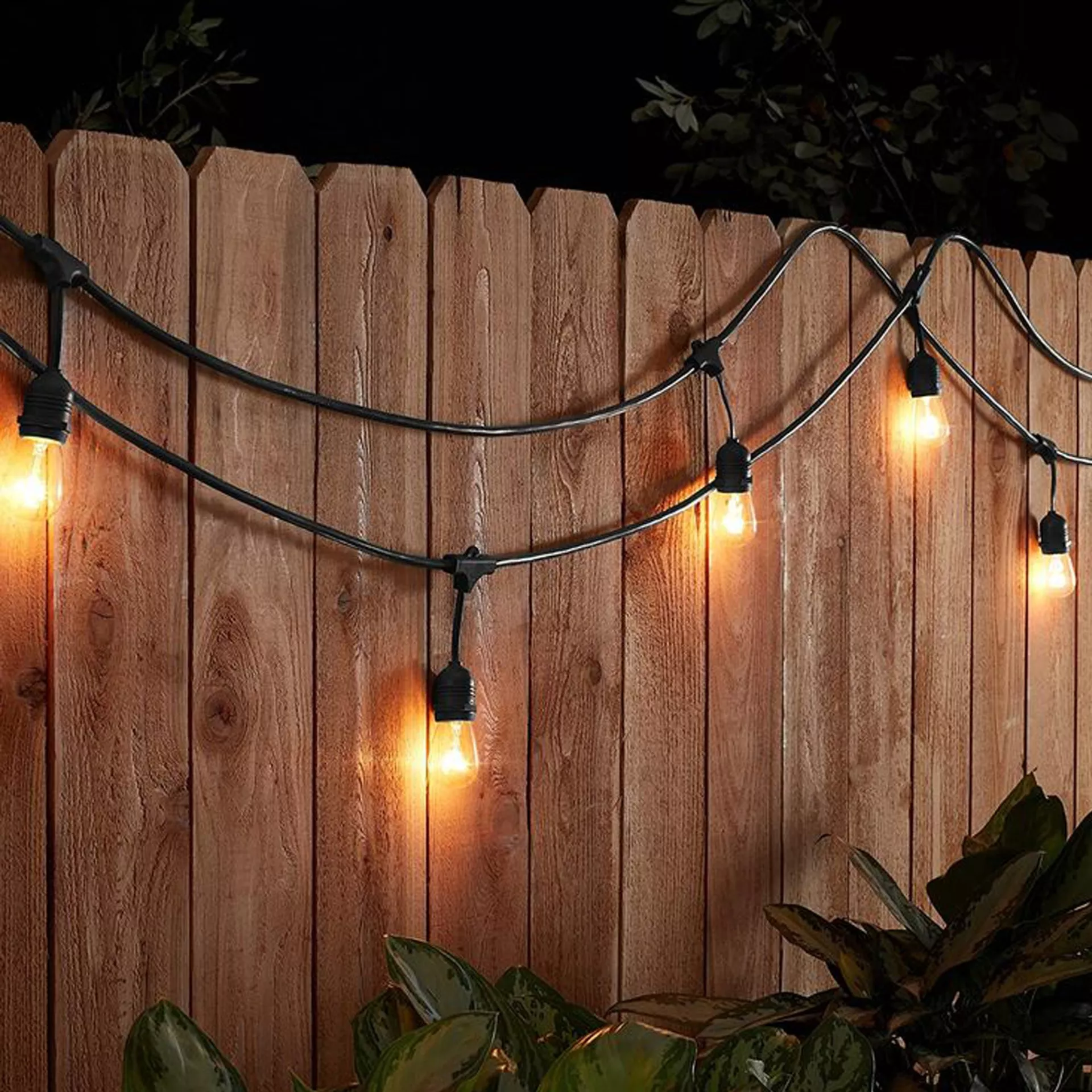 100 meter waterproof festoon string lights measurement display