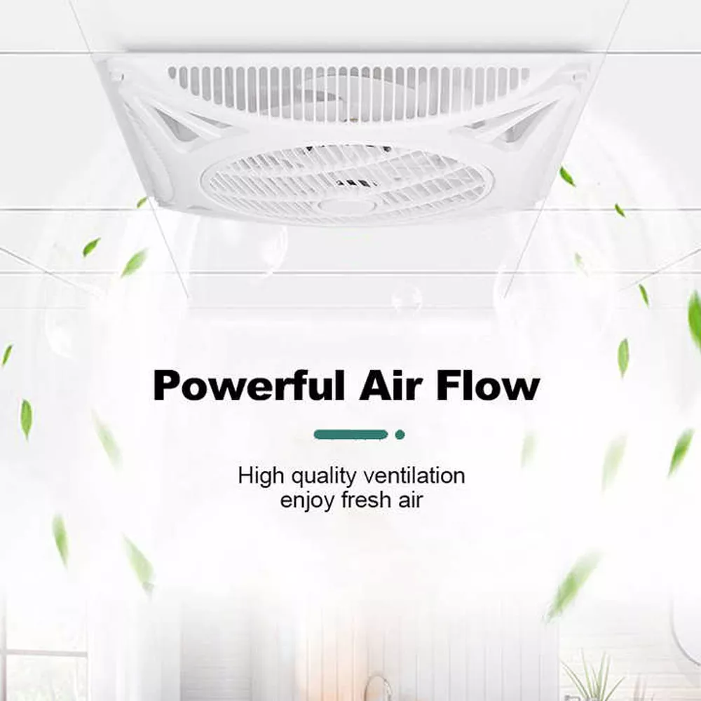 Picture of Remote Control Ceiling Cassette Fan 600×600mm | Powerful Airflow False Ceiling Ventilation Fan with Oscillation