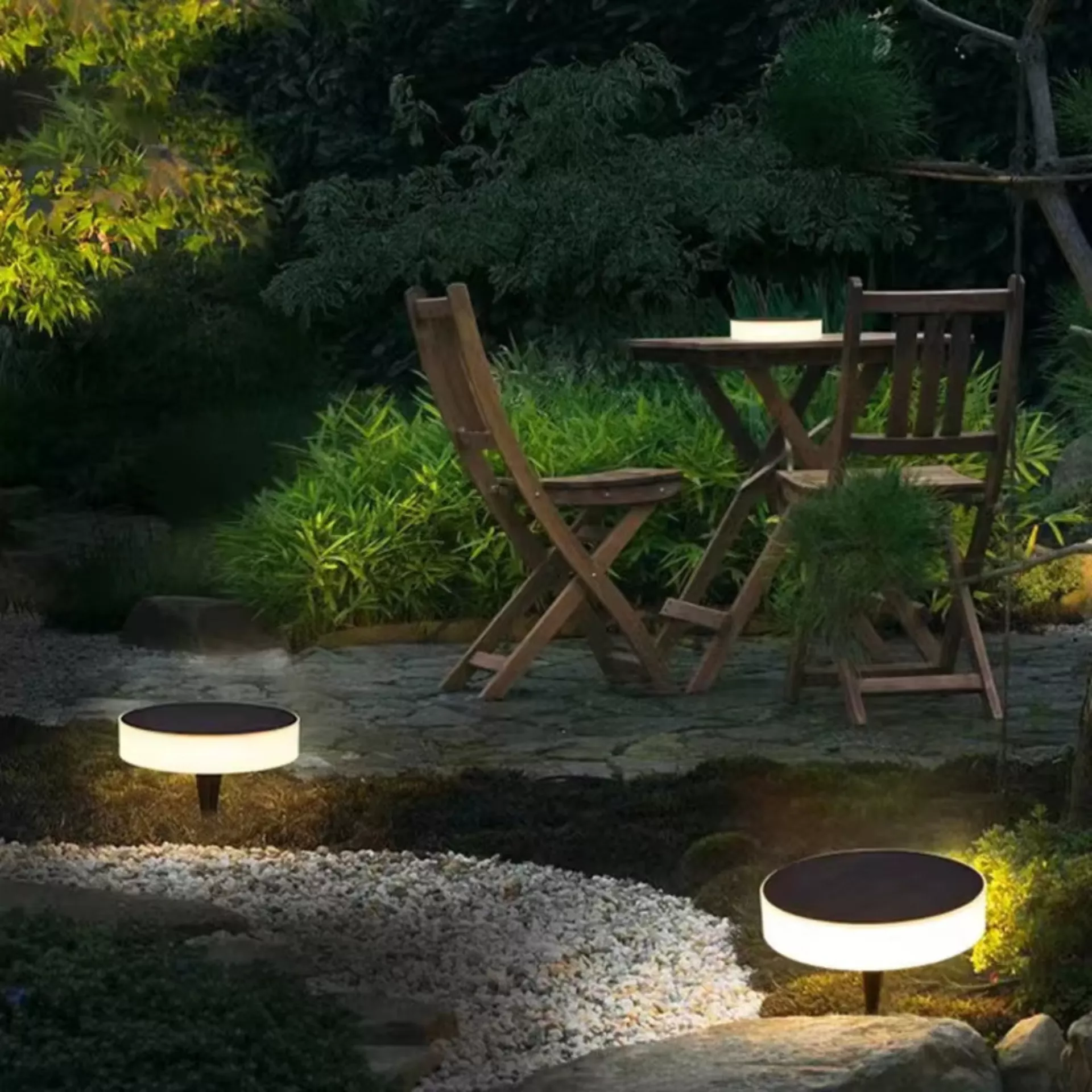 Picture of Solar Powered LED Garden Lights – Waterproof Outdoor Pathway Lamps (Auto On/Off, Warm & White Light Options)