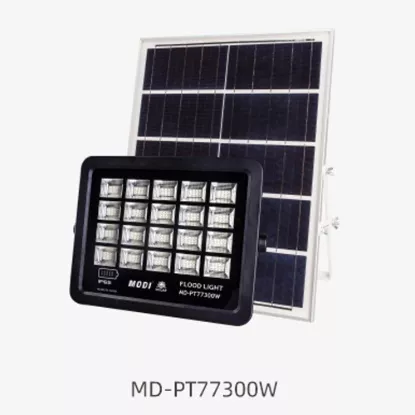 300W Solar Flood Light with Large Solar Panel
