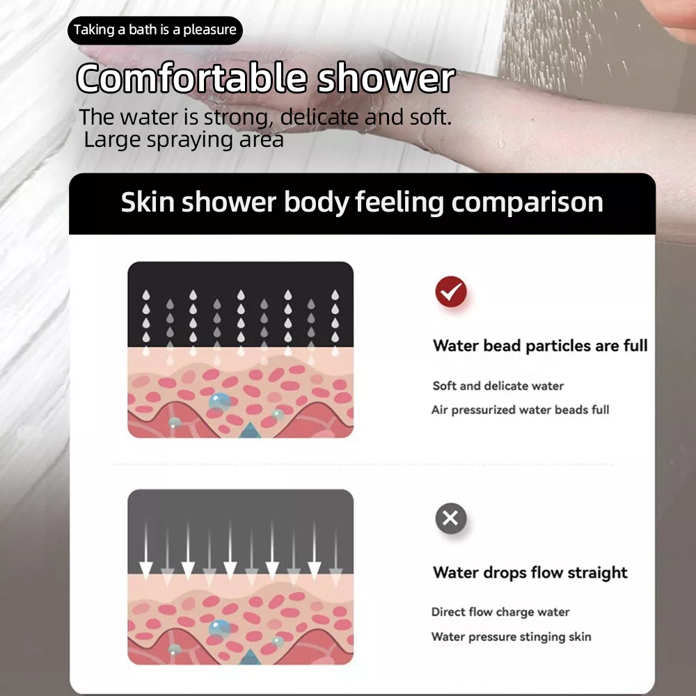 Water pressure vs skin comfort comparison – soft spray vs harsh direct flow.