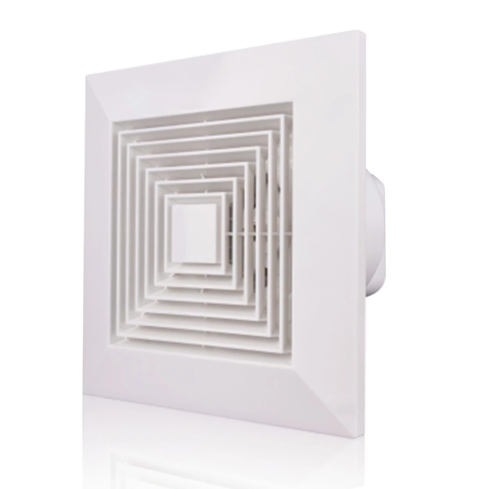 Picture of Square Ceiling Exhaust Fan 6-Inch – Ultra-Quiet Bathroom Exhaust Fan 20W – Ceiling Ventilation Fan