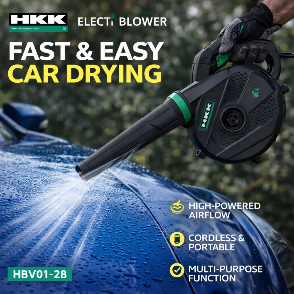 HKK HBV01-28 400W electric blower drying car surface after washing high airflow portable cleaning tool UAE