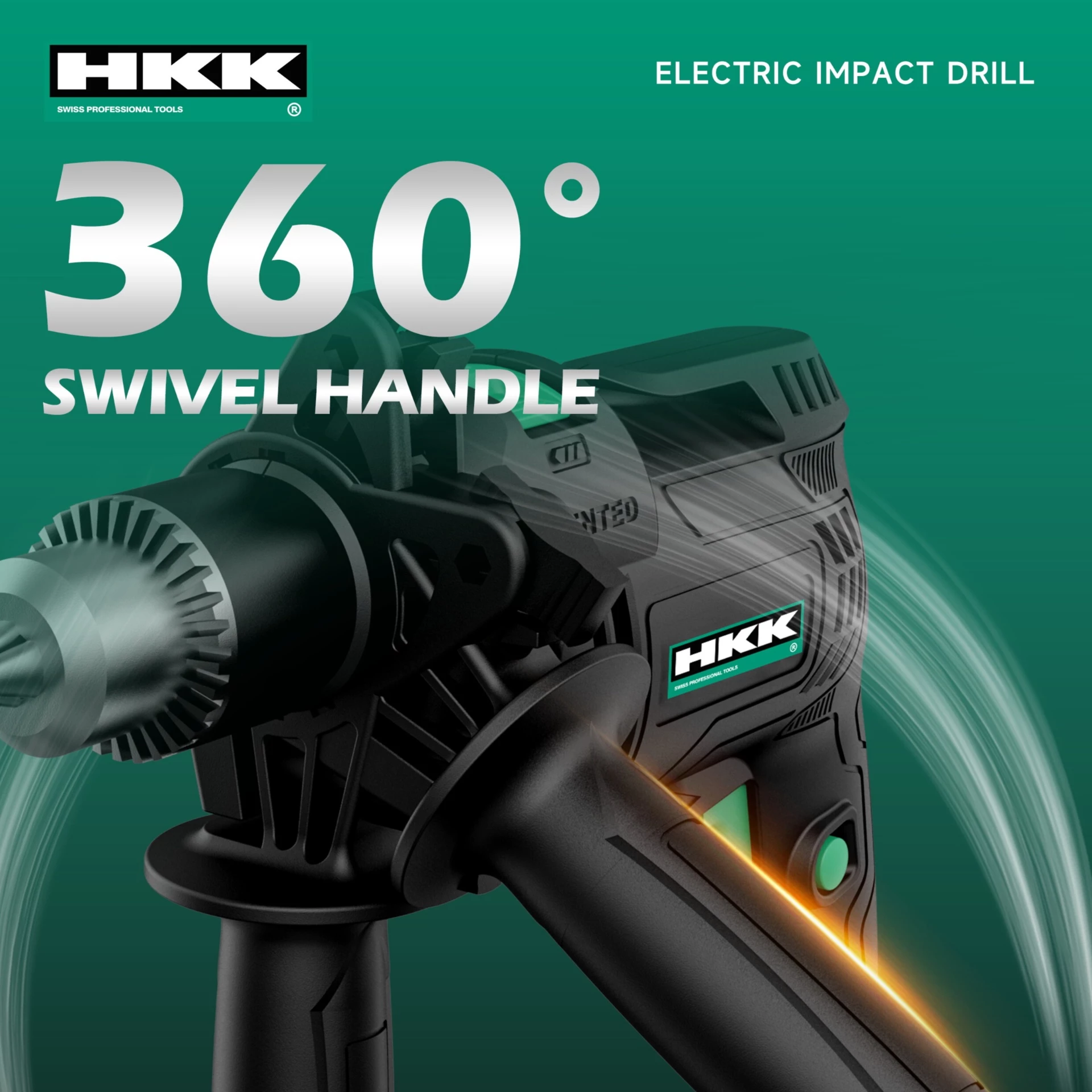 HKK electric hammer drill 360 degree adjustable auxiliary handle