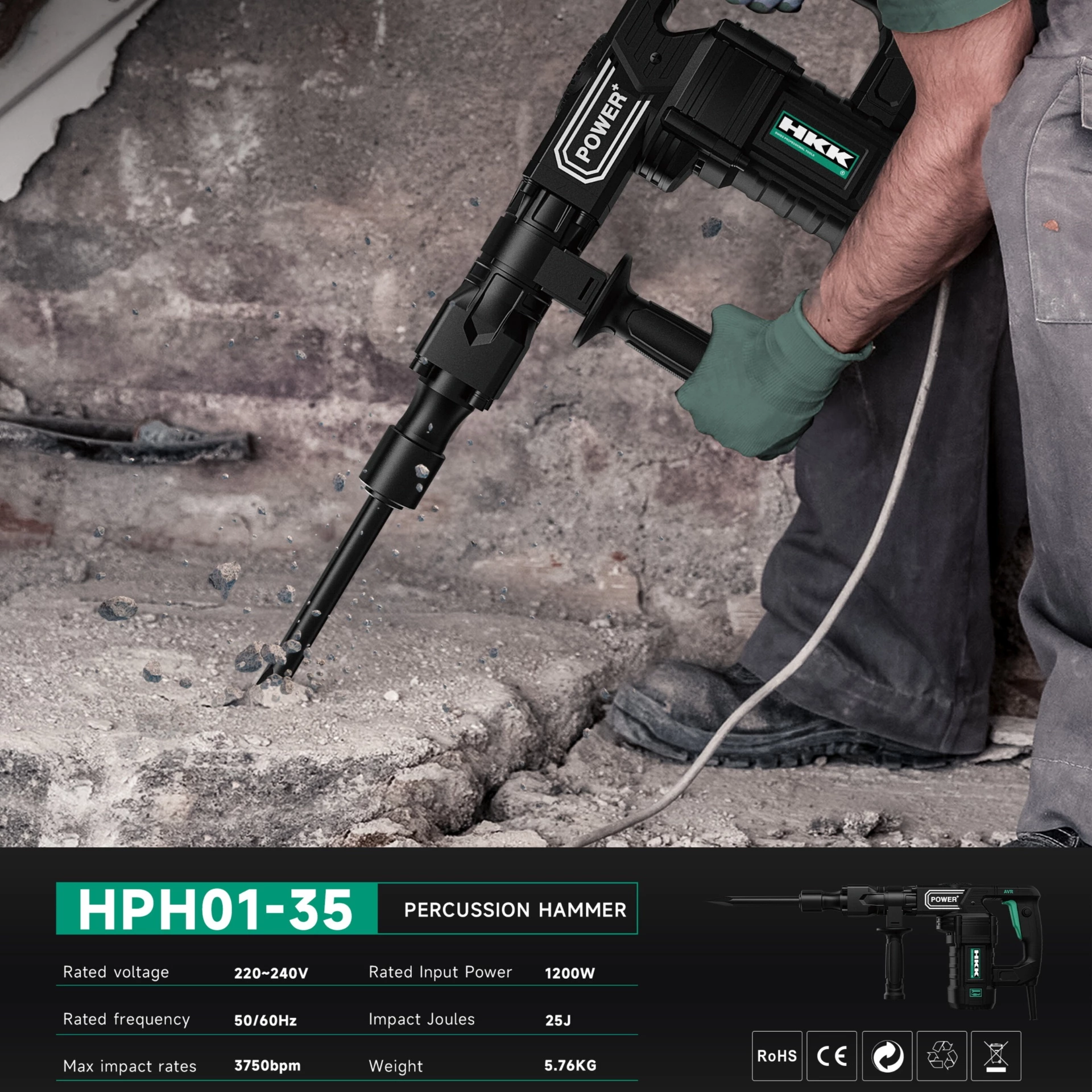 35mm extended cylinder percussion hammer internal structure view