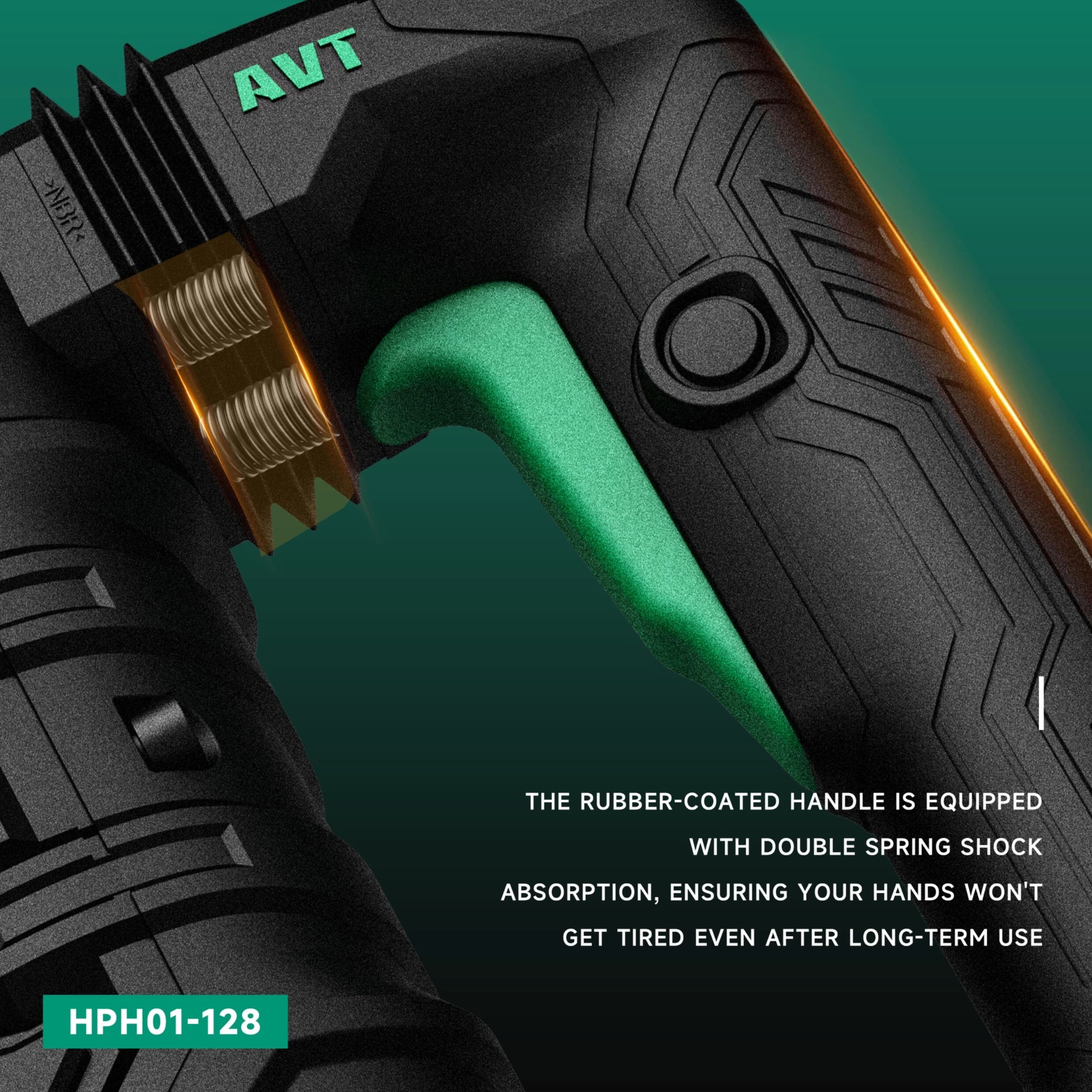 HKK AVT anti-vibration system with double spring shock absorption handle