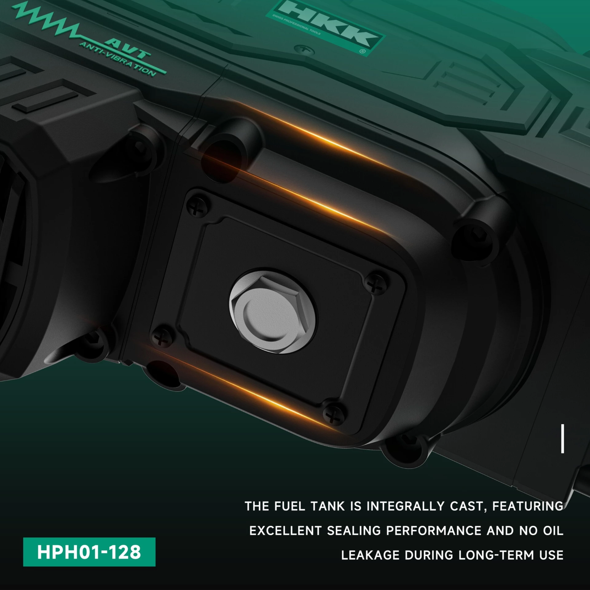 HKK AVT anti-vibration system with double spring shock absorption handle