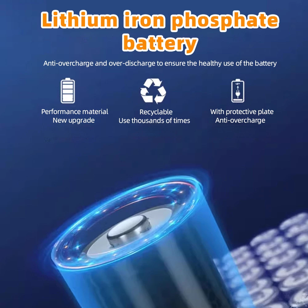 LiFePO4 lithium iron phosphate battery solar light