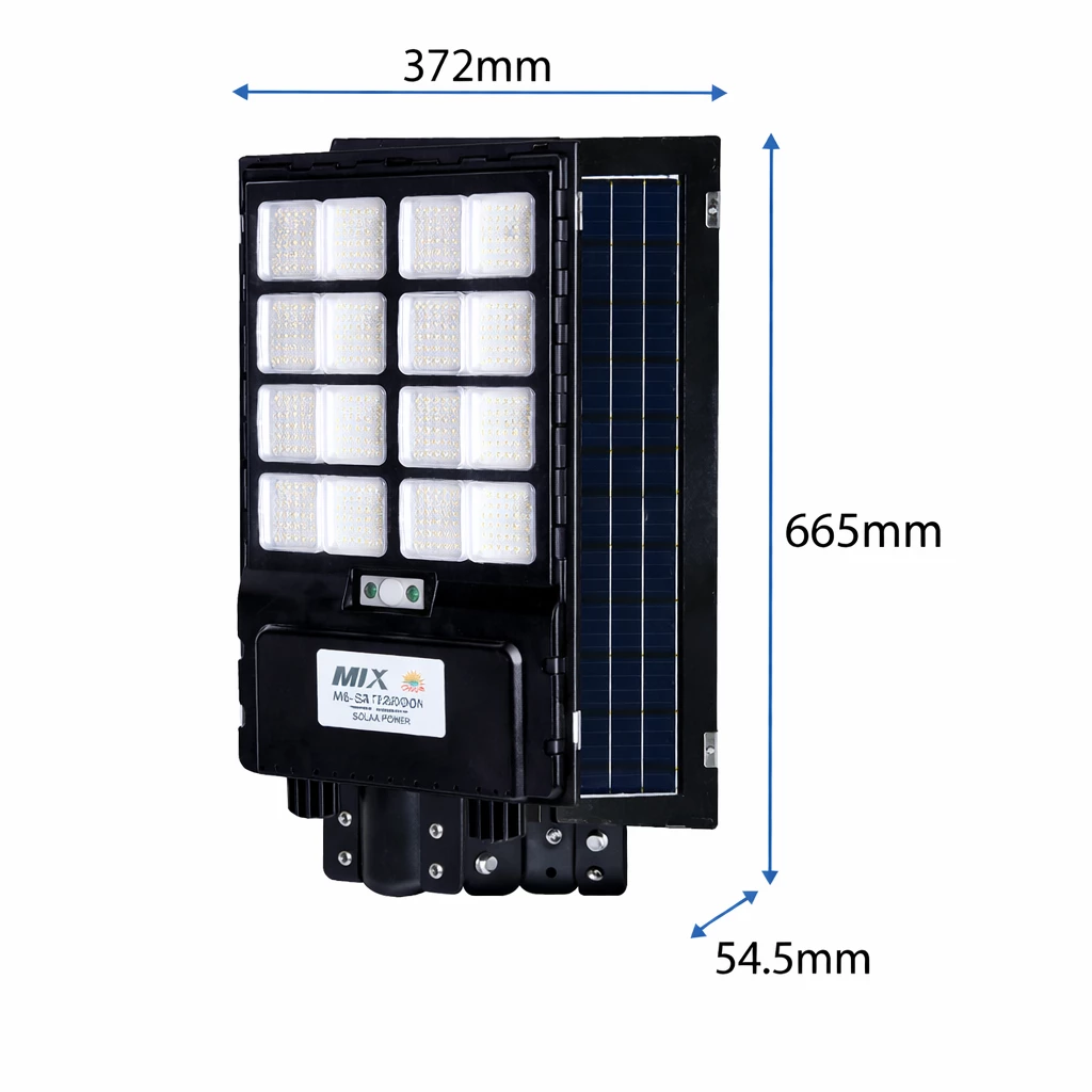 M-SLT332000 solar street light dimensions 372x665mm