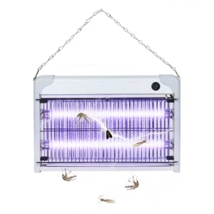 UV LED mosquito killer lamp with electric grid killing flying insects