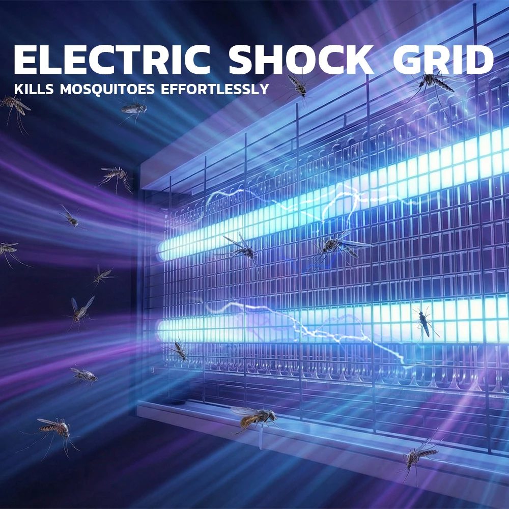 Electric shock grid mosquito zapper close up
