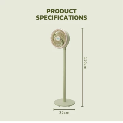Picture of 10 Inch Pedestal Fan 70W 5 Speed Control Wide Angle Air Flow Indoor Cooling Fan Adjustable Standing Fan for Home Office Bedroom