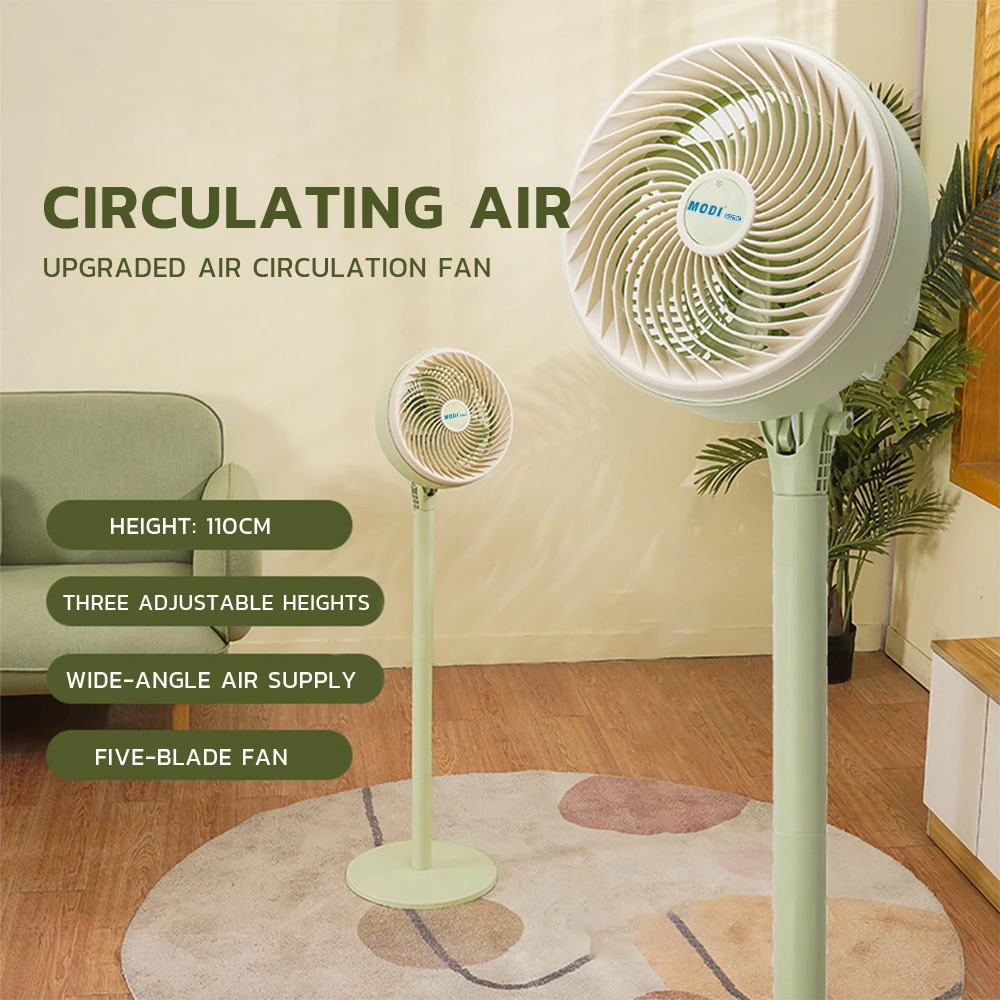 Picture of 10 Inch Pedestal Fan 70W 5 Speed Control Wide Angle Air Flow Indoor Cooling Fan Adjustable Standing Fan for Home Office Bedroom