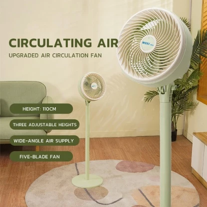 Picture of 10 Inch Pedestal Fan 70W 5 Speed Control Wide Angle Air Flow Indoor Cooling Fan Adjustable Standing Fan for Home Office Bedroom