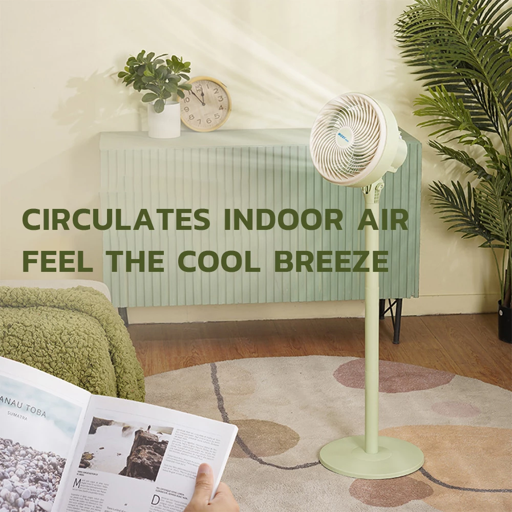 Picture of 10 Inch Pedestal Fan 70W 5 Speed Control Wide Angle Air Flow Indoor Cooling Fan Adjustable Standing Fan for Home Office Bedroom